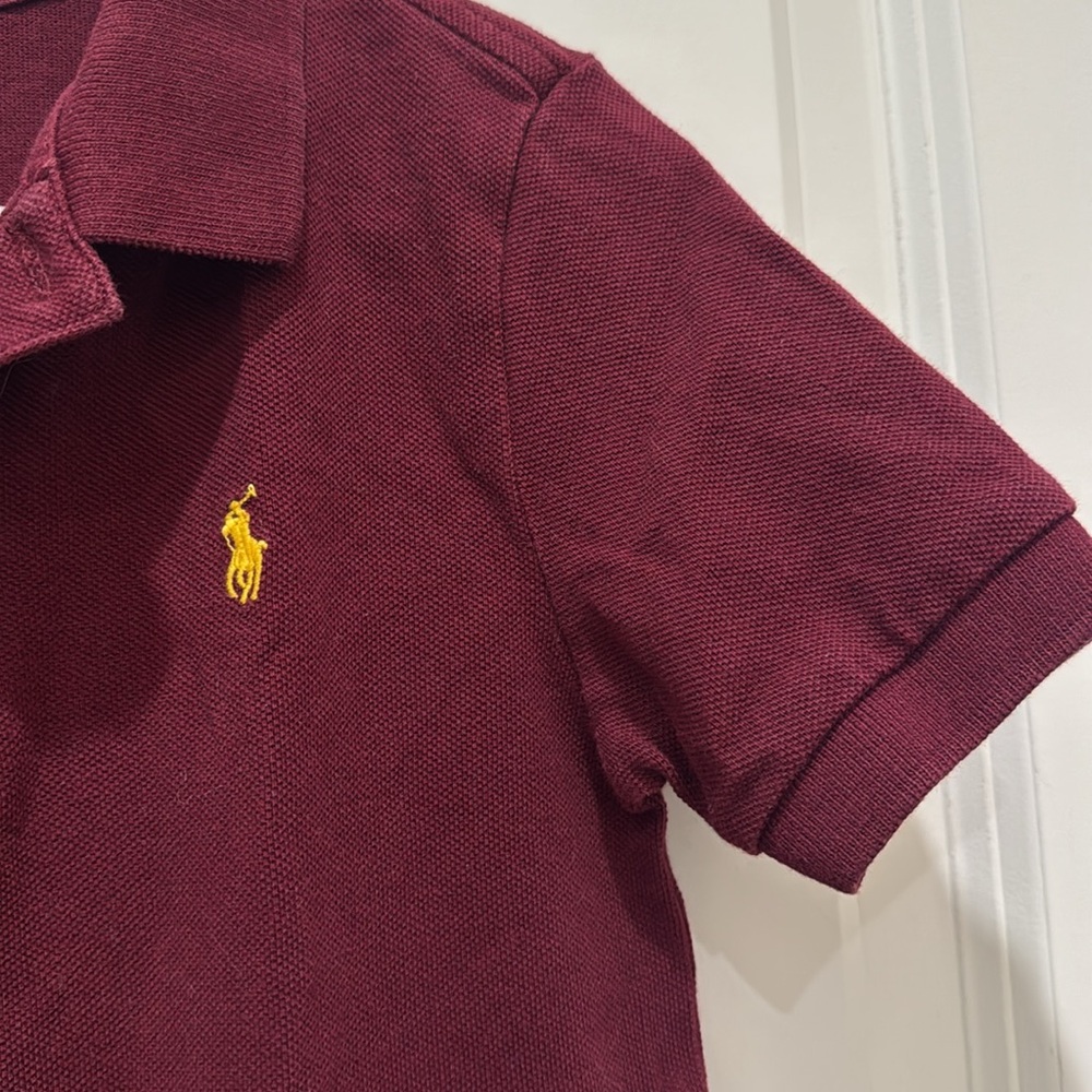 Polo Ralph Lauren classic short sleeved maroon boys size 6 polo! - Picture 4 of 7